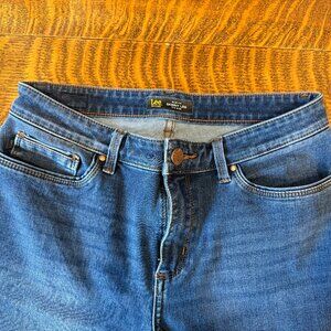 Lee Petites Slim Fit Skinny Leg Mid Rise Women's Jeans Size 10 Petite 5 Pocket